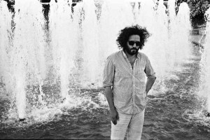 Daniel Bejar Destroyer in black and white fountain.